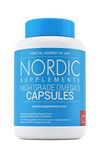 Nordic Supplements High Strength Pharmaceutical Grade Omega 3 Fish Oil 1000mg Capsules - Pot of 180 Capsules