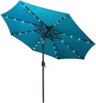 Blissun 9 ft Solar Umbrella 32 LED 