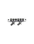 Guyker Guitar Roller Saddle Bridge - Tune-O-Matic Bridges with Post Hole 4.2mm Replacement Compatible with Gibson Les Paul LP SG 6 String Electric Guitar BM015 (Chrome)