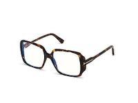 Tom Ford | Blue Block Lens for Men | Square Full Rim Brown Frame | Lens Colour: Transparent | Medium | FT5621-B 53 052