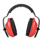 Portwest PW Classic Plus Ear Muff, Size: One Size, Colour: Red, PW48RER