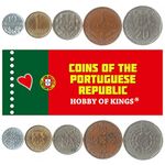 Portugal 5 Mixed Coins | 1 Escudo - 20 Escudos | Portugal Currency Since 1969