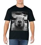 Funny Graphic Tee Capybara Selfie w