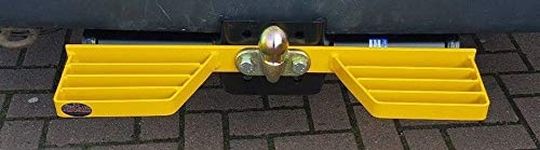 Heavy duty towstep towbar mounted double rear step van, 4x4 in Yellow