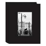 Pioneer Photo Albums FRM-246 200-Pocket Sewn Leatherette Frame Cover Photo Album, Black