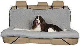 PetSafe Happy Ride Car Dog Bed - Best for Bench Seats - Fits Cars, Trucks, Minivans and SUVs - Comfortable and Machine Washable - Durable Vehicle Pet Bed - Grey