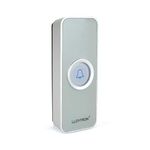 LLOYTRON® MIP System 3 Doorbell Accessory - Wireless Bell Push Transmitter - Replacement or Additional Bell Push for MIP System Chime Receiver - Battery Operated - 200m Wireless Range - B7831GR?Grey