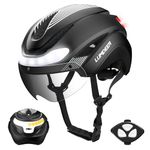 LUMDEER Bike Helmet Adults, Ebike Helmet NTA 8776 with Lights Front and Back & Turn Signals & Brake Light & Photochromic Visor, Urban Commuter Cycle Helmet for Men and Women