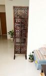 Store Crafts Wooden Room Divider Room Partition for Living Room Resturant Office Kitchen Mandir Pooja Room Screen Wooden Room Partition Wood Screen Room Privacy Wooden Panel 1 Panel 6 feet with Stand