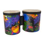 Remo KD-5400-01 Kids Percussion Bongo 5" und 6" x 6,5" Rain Forest Design