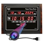 Spy Mission WiFi Spy Camera Digital Wall Clock, Premium HD Wide Angle Live Streaming Hidden Camera, Motion Detection with 32gb inbuilt Memory for Longer Hours, Wireless WiFi Home Security Camera