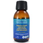 QUEEN OF THE THRONES Organic Golden Castor Oil | 100% Pure, Certified Organic, Hexane-Free, Extra Virgin | Moisturizing & Conditioning Oil for Skin, Hair & Nails (100 ml- 3.4oz)