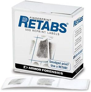 Identicator Fingerprint Systems Retabs Correction Labels for Finterprint Cards, Pack of 500