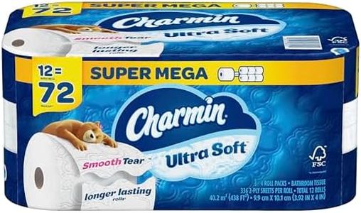 Charmin Ultra Soft Toilet Paper 12 Super Mega Rolls, 336 Sheets Per Roll