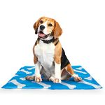 Dog Cooling Mat, Pets Cooling Pad,Cooling Mat for Dogs and Cats - Used for Kennels, Crates and Beds, Non-Toxic, Durable Solid Self Cooling Gel Material. (Medium- 50-40 cm)