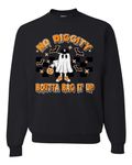 Wild Bobby Halloween Friends Shirt Horror Movie Funny Pumpkin Unisex Crewneck Sweatshirt, Black-no Diggity, 5XL