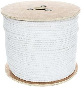 West Coast Paracord Three Strand Twisted Polypropylene Rope (5/16 Inch) - Waterproof and Floats in Water - UV, Harsh Weather, and Chemical Resistant - White - 50 Feet