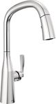 Delta Faucet 9176-PR-DST Stryke Pull-Down, Faucet Only, Lumicoat Chrome