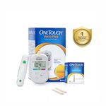 OneTouch Verio Flex glucometer with 10+50 Test Strips | Sync your results with OneTouch Reveal mobile app| Simple & accurate testing of blood sugar | Includes 10 Sterile Lancets + 1 Lancing device