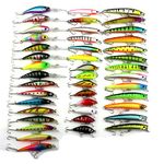 Pack of 43Pcs Mixed Fishing Lure Bait Set Kit Pesca Fishing Wobblers Isca Artificial Crankbait Swimbait Treble Hook Floating Fake Lure.