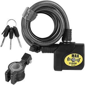 Alarme de Verrouillage de vélo EVTSCAN avec sécurité Universelle à Distance, Serrure de sécurité électronique de chaîne d'alarme 110dB antivol pour Moto de vélo