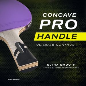 PRO SPIN Carbon Table Tennis Bat – Violet Paddle