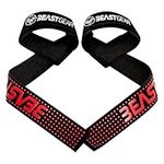 Beast Gear Weight Lifting Straps - Professional Standard Padded Straps With Advanced Gel Flex Grips