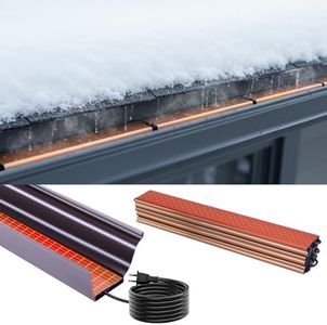 H&G Lifestyles 20ft Electric Gutter Heater for Roof- Winter Roof and Gutters Valley De-Icing System to Prevent Ice Dams,10pcs Heating Panels with Heat Cable,Easy Installation, Self-Regulating Heating