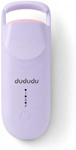 DUDUDU Heated Eyelash Curler, Portable Travel-Size Mini Electric Heated Lash Curler - 2-Level Adjustable Temp & Type-C Recharge, 10S Heat 3S Style 24H Lift for Long-Lasting Natural Effortless Curves