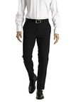 Calvin Klein Men's Skinny Fit Stretch Dress Pant, Black, 32W / 30L