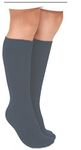 Jefferies Socks Big Girls' Seamless Cotton Knee High (Pack of 6) - Gray - M