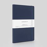 myPAPERCLIP Executive Series Notebook | Section Thread Bound with Hand Drawn Paper Back | Notebook For Gifting | Stationery Notebook | A5, Ruled, 192 Pages, 80 GSM, Blue, Pack of 1