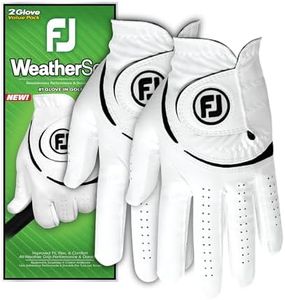 FootJoy WeatherSof Lot de 2 Gants de Golf pour Homme Blanc