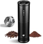 zeroHero Electric Coffee Grinder, Portable Burr Grinder 50g Bean Capacity, Mute without Disturbing,External Adjustable Setting, Aluminum Alloy Body, 800mAh Battery for Home, Outdoor