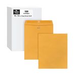 Quality Park 37895 Quality Park Clasp Envelopes, 10x12, 28lb, Brown Kraft, 100/Box