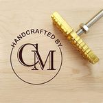 Custom Logo Wood Branding Iron,Durable Leather Branding Iron Stamp,BBQ Heat Stamp Including The Handle (1.5"x1.5")