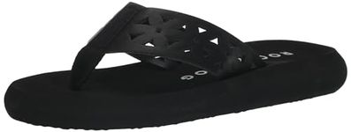 Rocket Dog Women's Sunset Comfort Foam Flip Flop Sandal, Webbing Black, 9