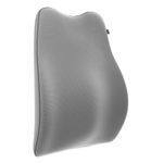 Frido Car Backrest Pillow for Lumbar Support & Back Pain Relief while Driving, Orthopedic Car Seat Cushion for Comfortable Long Rides, Complete Spine Alignment, Extra Leg-room Design, Grey, Pack of 1