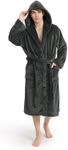 Yurhap Luxury Mens Robe with Hood, 