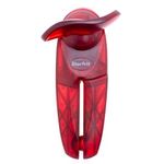 Starfrit Little Beaver Can Opener - Safe - Holds and Leaves No Sharp Edges on Lid - Comfort Grip - 3 year warranty, Red