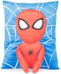 Jay Franco Marvel Spiderman 3D Snuggle Pillow - Super Soft Red Plush Pillow - Measures 15 Inches