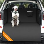 KYG Car Boot Protector for Dogs XXL Dog Car Boot Liners Cover for Dogs Heavy Duty Waterproof Car Boot Liner Protector Easy to Install Dirt Resistant with Side and Bumper Protector, 115 * 185 * 48cm