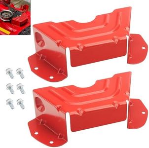 KINTLE 2 Set 783-06424A-0638 Deck Spindle Pulley Belt Guard Cover Compatible with MTD, Troy-Bilt, Craftsman Riding Lawn Mowers & Tractors with 42" and 46" Decks (Red)