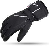 Achiou Ski Snow Gloves Waterproof Touchscreen Winter Warm for Men Women with Portable pocket