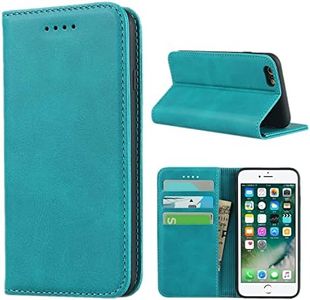 Cavor for iPhone 6 Case, iPhone 6s Case Cowhide Pattern PU Leather Cases Flip Magnetic Kickstand Book Wallet Cover Phone Case with Card Slots(4.7") -Sky Blue