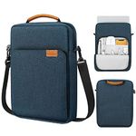 MoKo 13.3-14 Inch Laptop Sleeve Bag Fits MacBook Air 13 M3 M2 2024-2018, MacBook Pro 14 M3 M2 2024-2021, Tab S8 Ultra 14.6", Handle Carrying Case with Shoulder Strap, Indigo