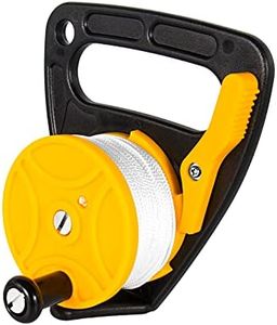 Seafard Compact 150ft Scuba Dive Reel Kayak Anchor with Thumb Stopper for Safety Underwater Diving Snorkeling Yellow