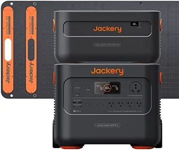 Jackery Solar Generator 4000 Kit, Explorer 2000 Plus and 1X PackPlus E2000 Plus Expandable Battery with 2X200W Solar Panel, 4085 Wh LiFePO4, 3000W Output for Outdoor RV Camping & Home Emergency