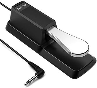 ENJOYPRO Sustain Pedal, Electronic Piano Keyboard Pedal, Universal Foot Damper Pedal with 1/4 Inch Plug