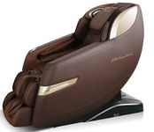 HCI Stainless Steel Egenki Full Body Massage Chair 4D Technology, Zero Gravity Recliner, Ai Voice Control, Sliderail Technology, Sl Track, Bluetooth, Rolling, Air Compression Massage, Brown